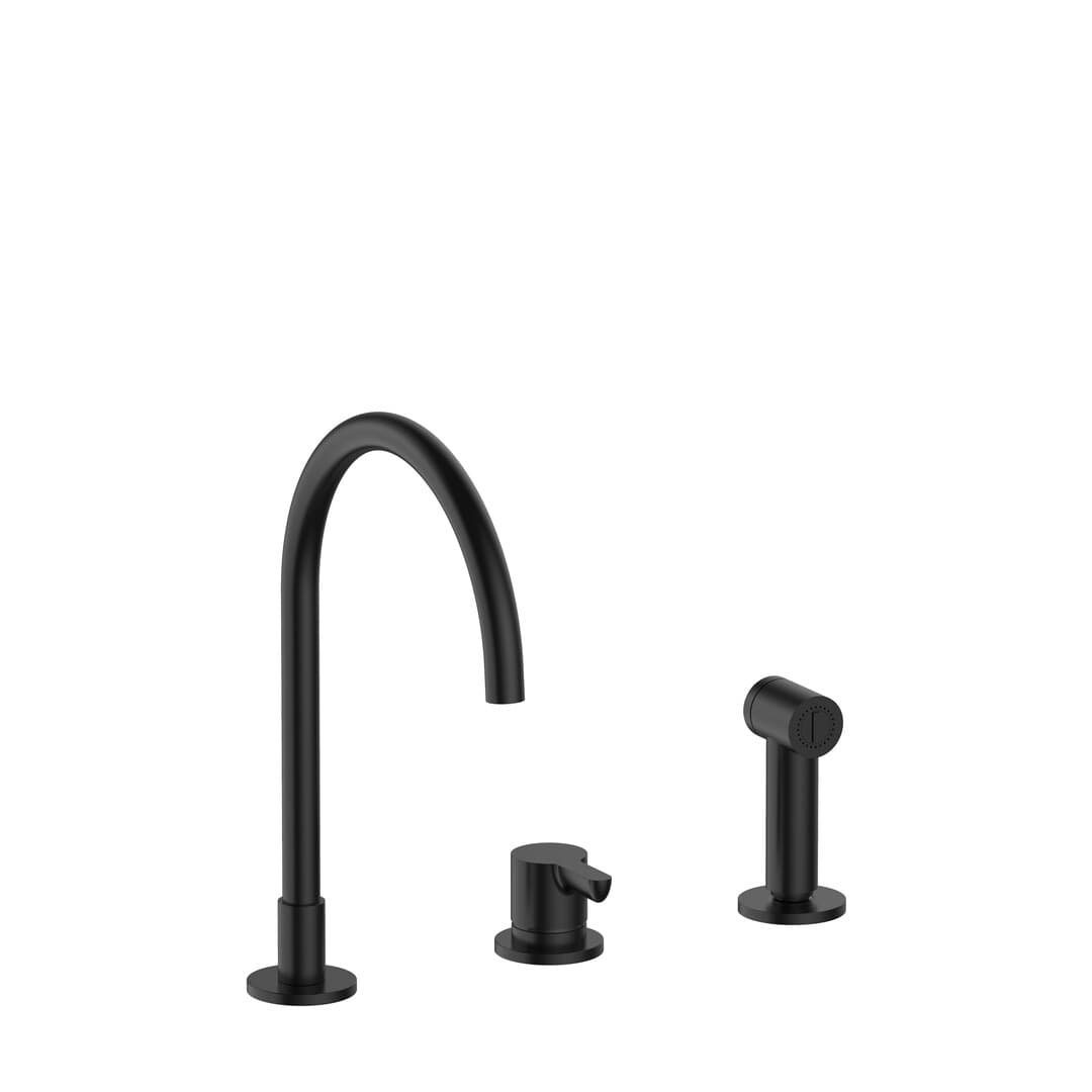 Fantini Icona Classic – Μπαταρία Κουζίνας – Matt Black (5313R551)