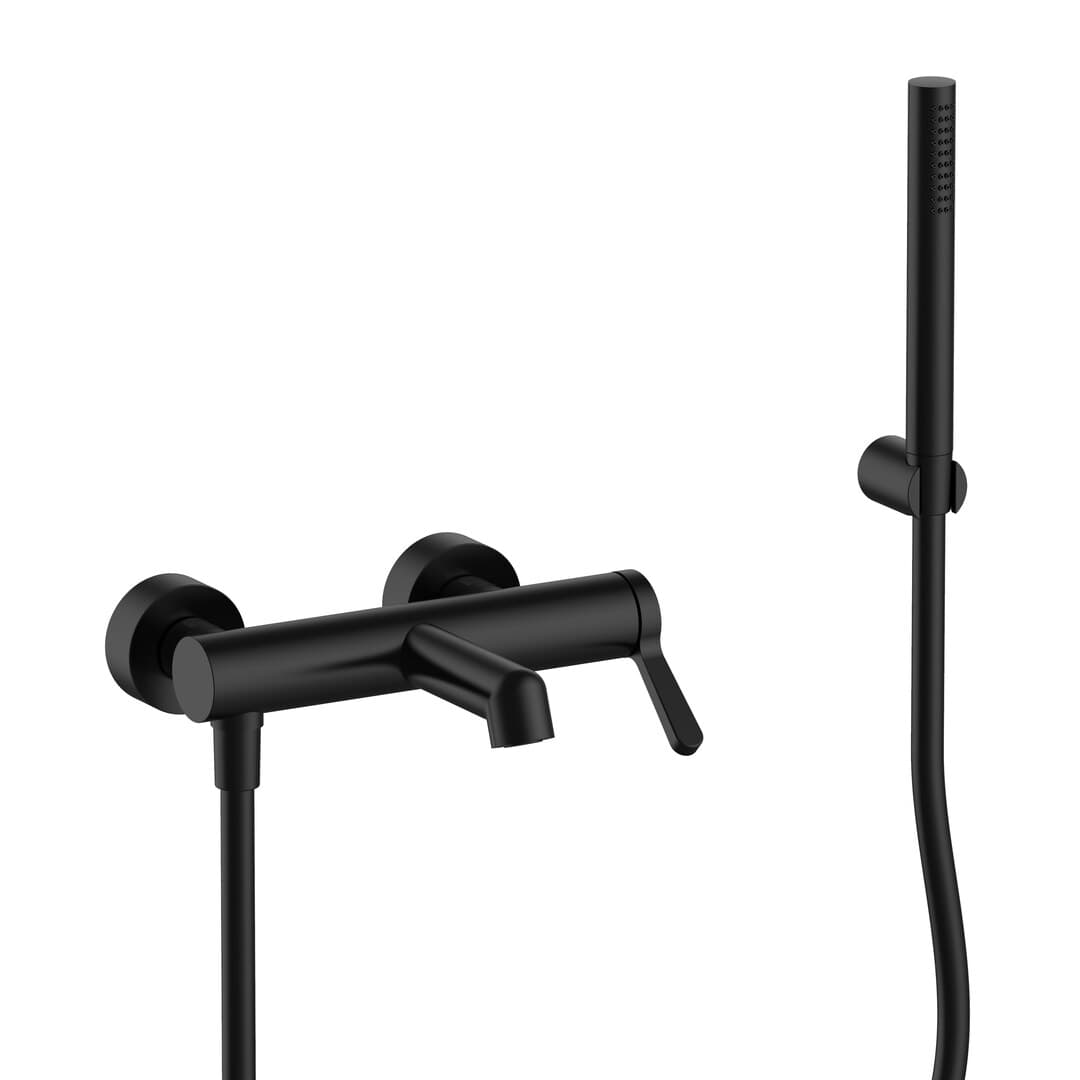 Fantini Torino – Μπαταρία Μπανιέρας Τοίχου – Matt Black (5813L915)