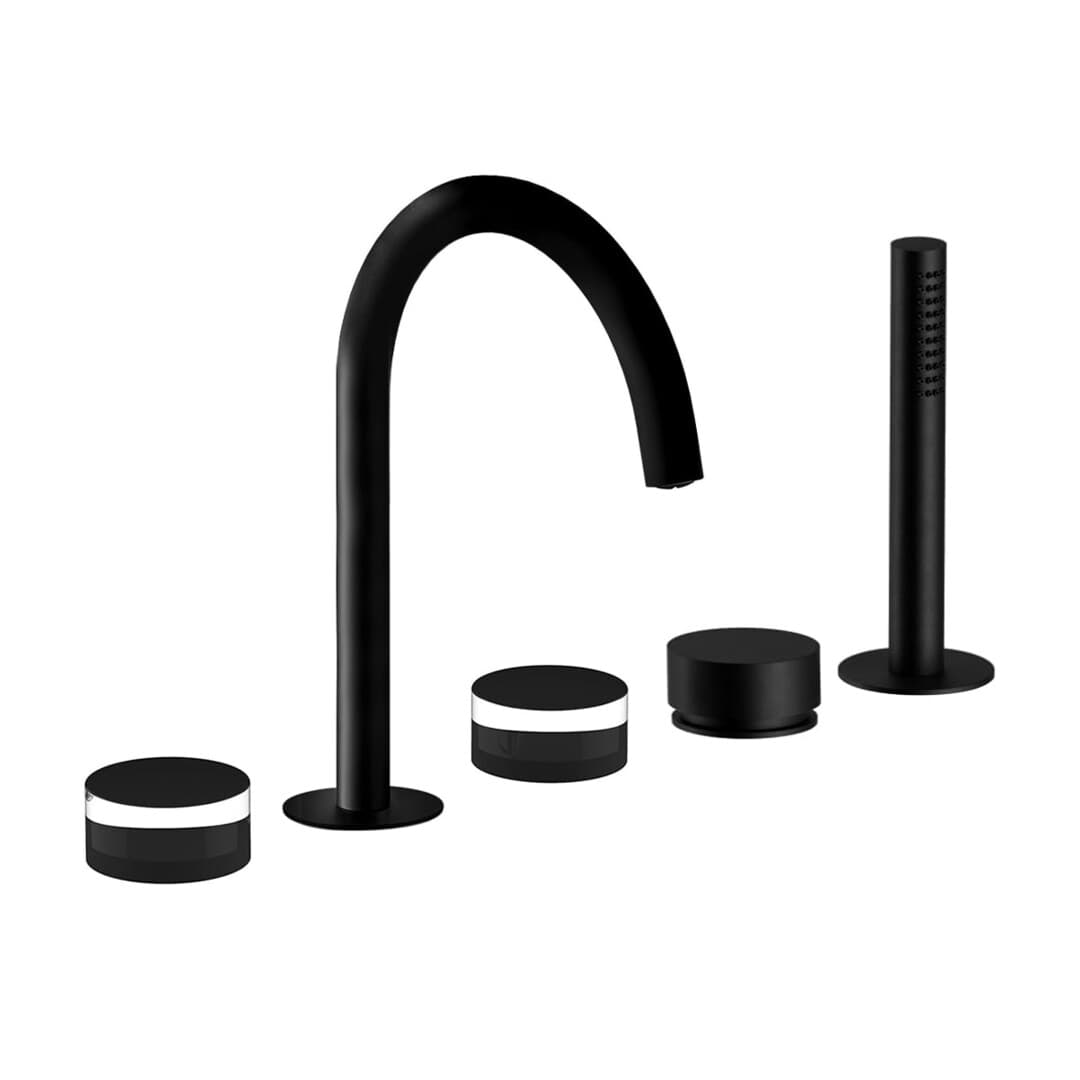 Fantini Nice – Μπαταρία Μπανιέρας Πάγκου – Matt Black (6513S065S)