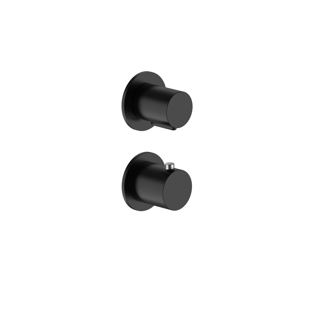 Fantini Nostromo – Θερμοστατικός Μίκτης Ντους – Matt Black (8713G423B)