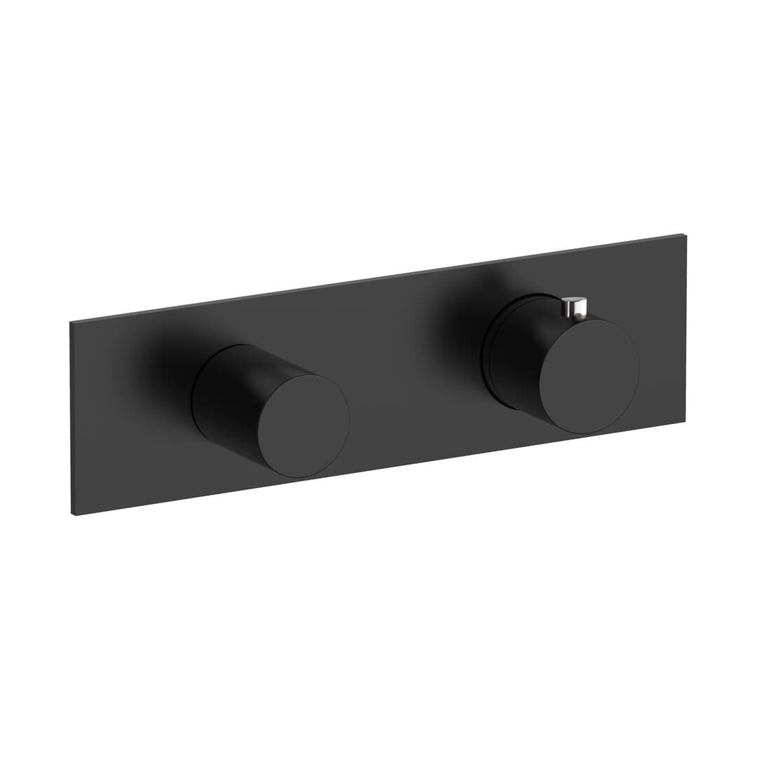 Fantini Nostromo – Θερμοστατικός Μίκτης Ντους – Matt Black (8713G572B)