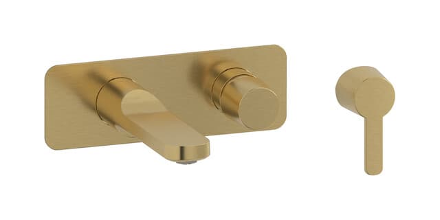 IB Rubinetterie Taaac – Μπαταρία Νιπτήρα Τοίχου – Brushed Gold (AA206OS)