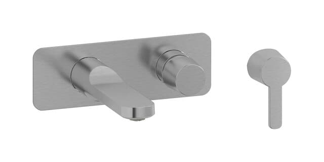 IB Rubinetterie Taaac – Μπαταρία Νιπτήρα Τοίχου – Brushed Nickel (AA206SS)