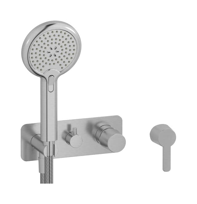 IB Rubinetterie Taaac – Εξωτερικά Μέρη Εντοιχισμού Ντους – Brushed Nickel (AA313SS)