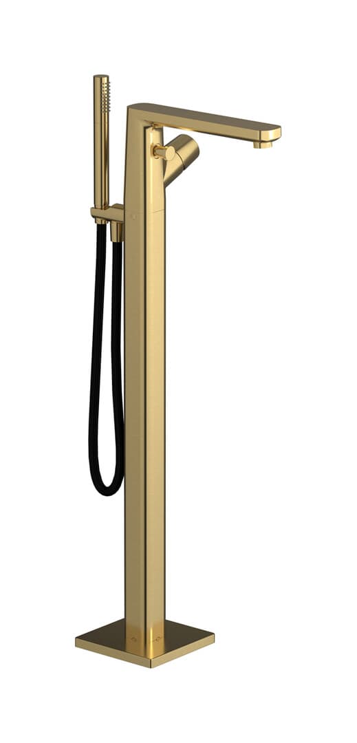 IB Rubinetterie Taaac – Μπαταρία Μπανιέρας Δαπέδου – Brushed Gold (AA399OS)