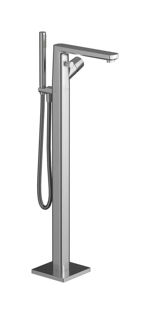 IB Rubinetterie Taaac – Μπαταρία Μπανιέρας Δαπέδου – Brushed Nickel (AA399SS)