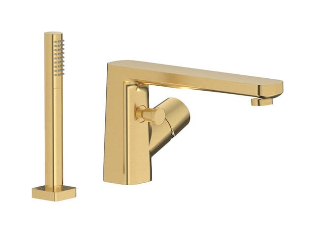 IB Rubinetterie Taaac – Μπαταρία Μπανιέρας Πάγκου – Brushed Gold (AA740OS)