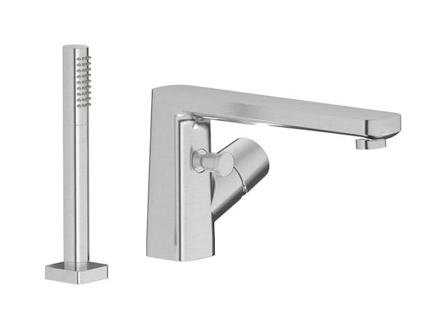 IB Rubinetterie Taaac – Μπαταρία Μπανιέρας Πάγκου – Brushed Nickel (AA740SS)