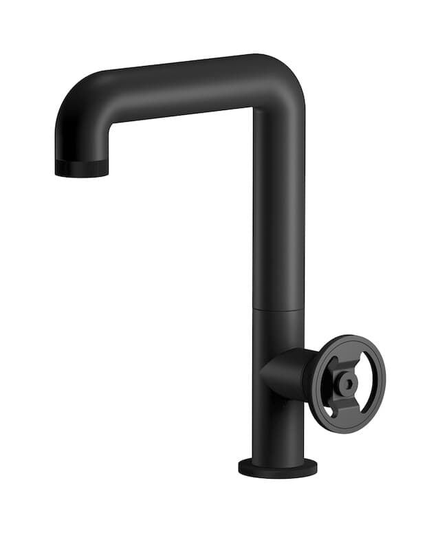 IB Rubinetterie Bold – Μπαταρία Νιπτήρα Ψηλή – Matt Black (B1202NP)