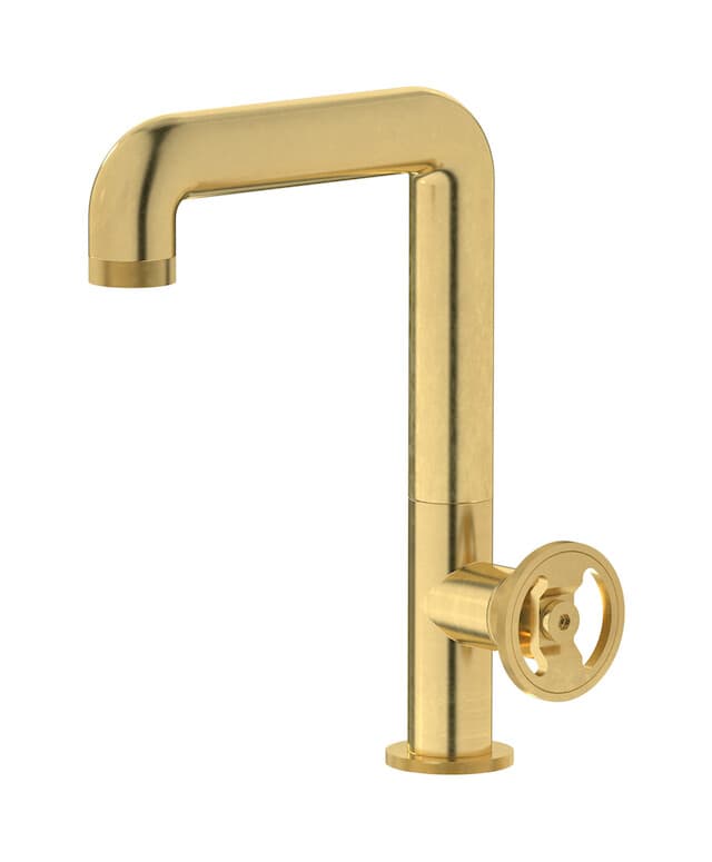IB Rubinetterie Bold – Μπαταρία Νιπτήρα Ψηλή – Natural Brass (B1202ON)