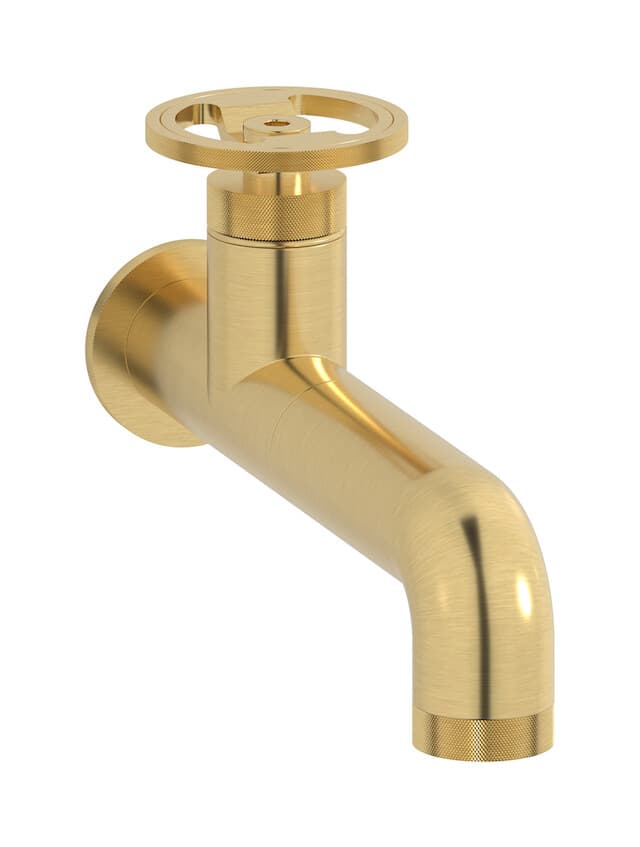 IB Rubinetterie Bold – Μπαταρία Νιπτήρα Τοίχου – Brushed Gold (B1209OS)