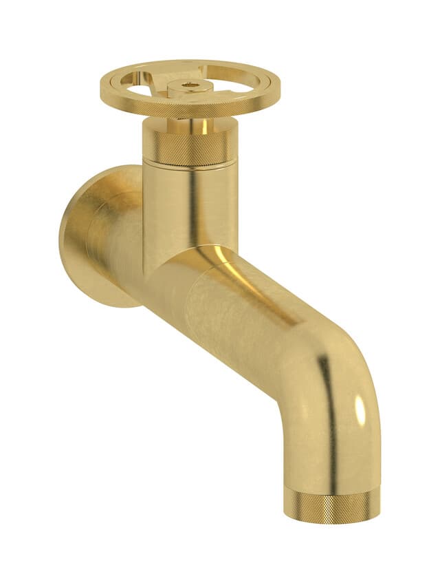 IB Rubinetterie Bold – Μπαταρία Νιπτήρα Τοίχου – Natural Brass (B1209ON)