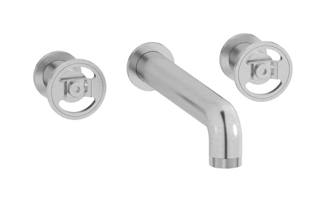 IB Rubinetterie Bold – Μπαταρία Νιπτήρα Τοίχου – Brushed Nickel (B1306SS)