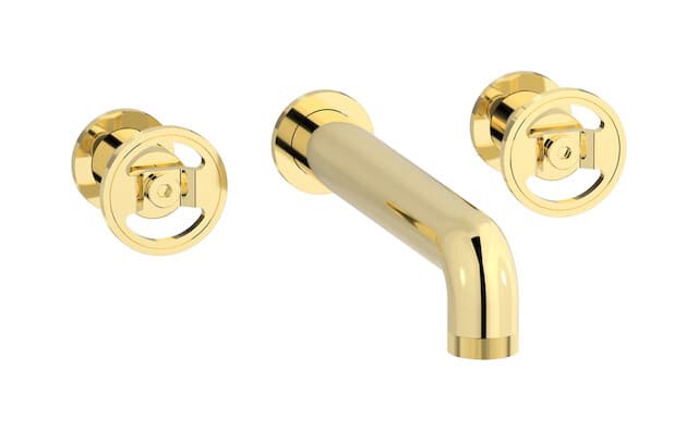 IB Rubinetterie Bold – Μπαταρία Νιπτήρα Τοίχου – Pale Gold (B1306II)