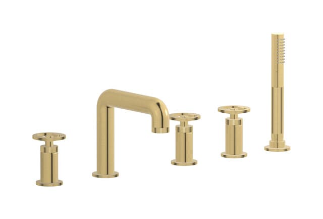 IB Rubinetterie Bold – Μπαταρία Μπανιέρας Πάγκου – Brushed Gold (B1396OS)