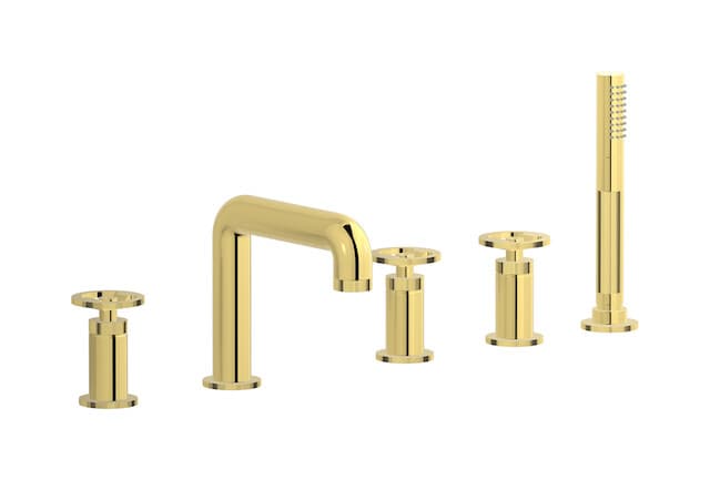 IB Rubinetterie Bold – Μπαταρία Μπανιέρας Πάγκου – Gold (B1396OO)