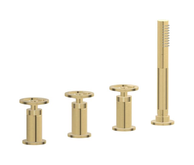 IB Rubinetterie Bold – Μπαταρία Μπανιέρας – Brushed Gold (B1397OS)