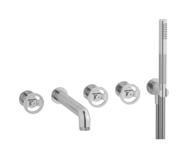 IB Rubinetterie Bold – Μπαταρία Μπανιέρας Τοίχου – Brushed Nickel (B1398SS)