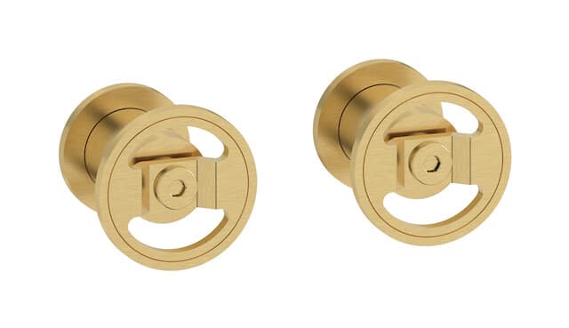 IB Rubinetterie Bold – Μπαταρία Νιπτήρα Τοίχου – Brushed Gold (B1400OS)