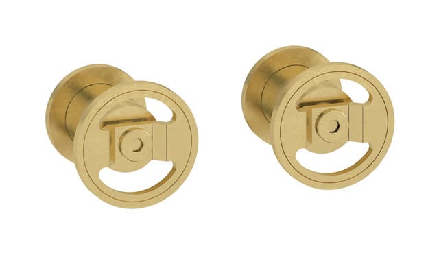 IB Rubinetterie Bold – Μπαταρία Νιπτήρα Τοίχου – Natural Brass (B1400ON)