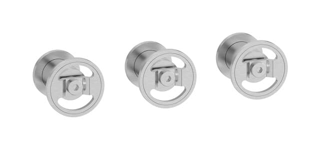 IB Rubinetterie Bold – Μπαταρία Νιπτήρα Τοίχου – Brushed Nickel (B1410SS)