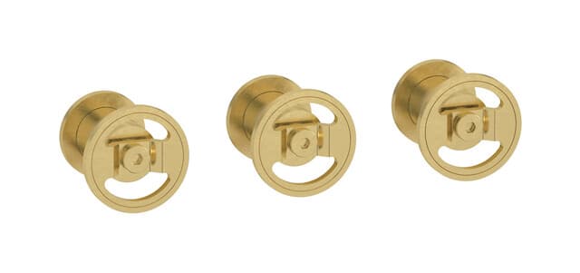 IB Rubinetterie Bold – Μπαταρία Νιπτήρα Τοίχου – Natural Brass (B1410ON)