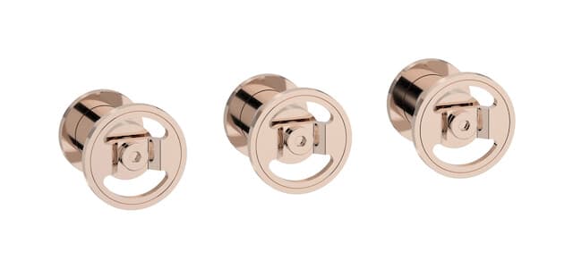 IB Rubinetterie Bold – Μπαταρία Νιπτήρα Τοίχου – Rose Gold (B1410RS)