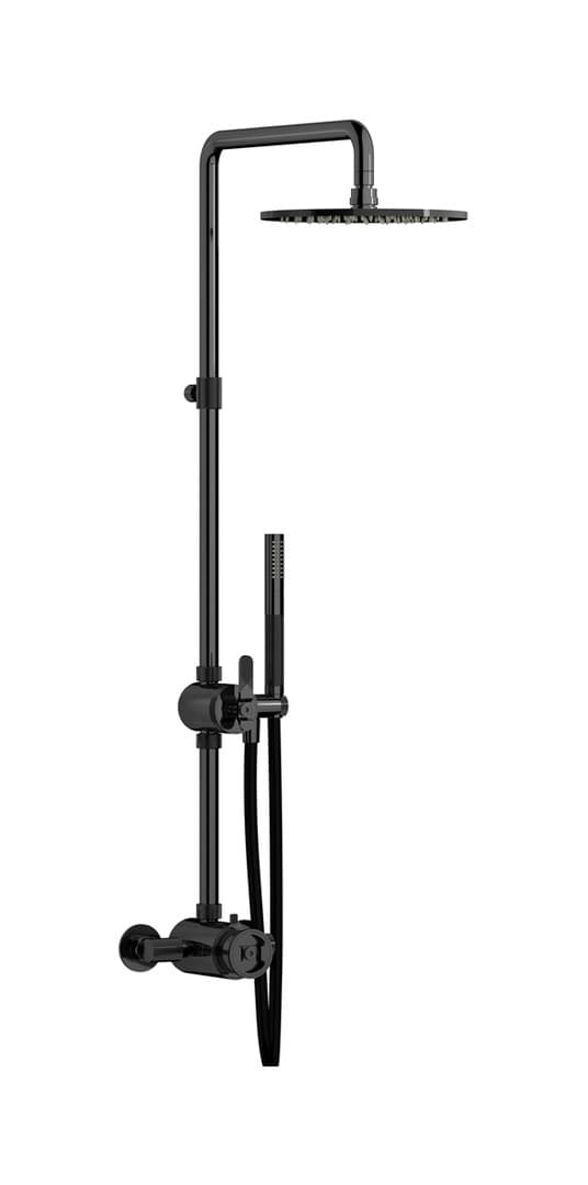 IB Rubinetterie Indoor Shower – Σετ Ντους – Black Chrome (B1800CF)