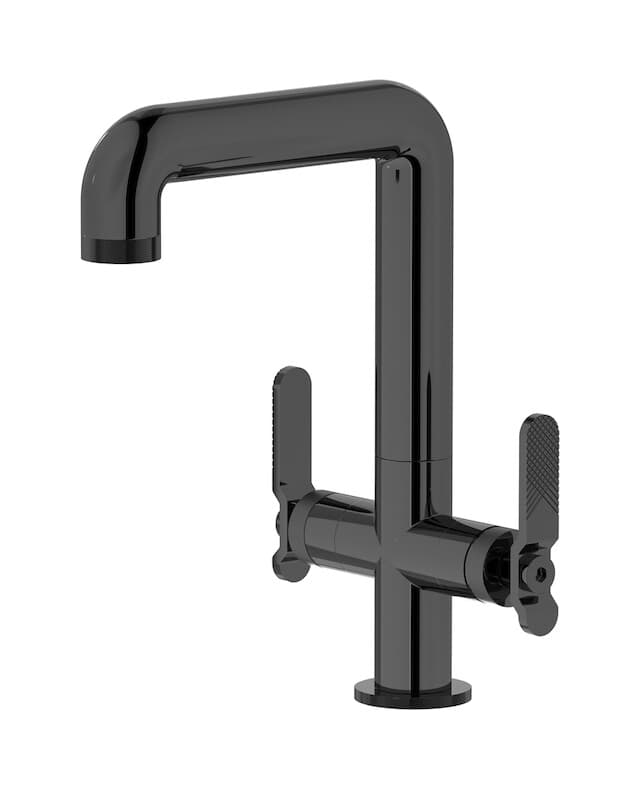 IB Rubinetterie Bold – Μπαταρία Νιπτήρα – Black Chrome (B2205CF)