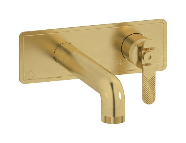 IB Rubinetterie Bold – Μπαταρία Νιπτήρα Τοίχου – Natural Brass (B2206ON)