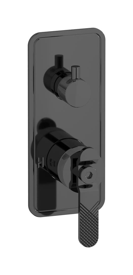IB Rubinetterie Bold – Μπαταρία Νιπτήρα Τοίχου – Black Chrome (B2312CF)