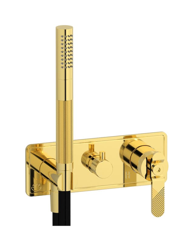 IB Rubinetterie Bold – Μπαταρία Νιπτήρα Τοίχου – Gold (B2313OO)