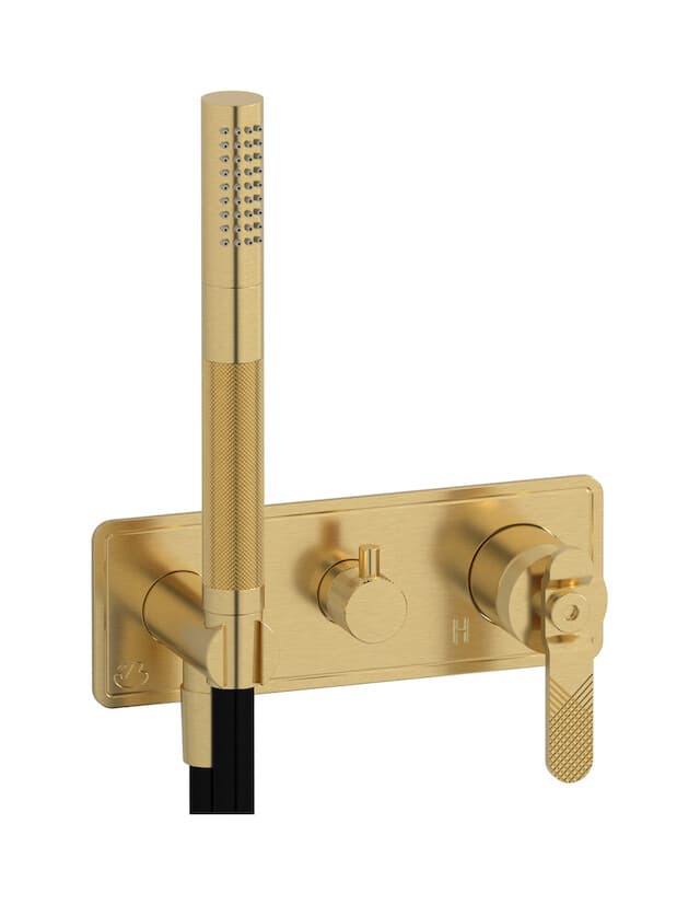 IB Rubinetterie Bold – Εξωτερικά Μέρη Εντοιχισμού Ντους – Brushed Gold (B2314OS)