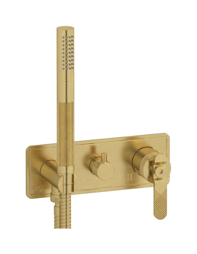 IB Rubinetterie Bold – Εξωτερικά Μέρη Εντοιχισμού Ντους – Natural Brass (B2314ON)
