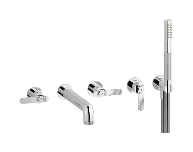 IB Rubinetterie Bold – Μπαταρία Μπανιέρας Τοίχου – Chrome (B2398CC)