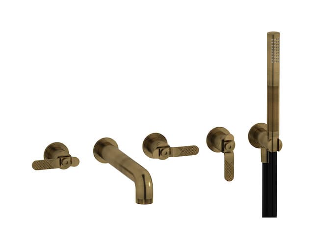 IB Rubinetterie Bold – Μπαταρία Μπανιέρας Τοίχου – Modern Bronze (B2398MB)