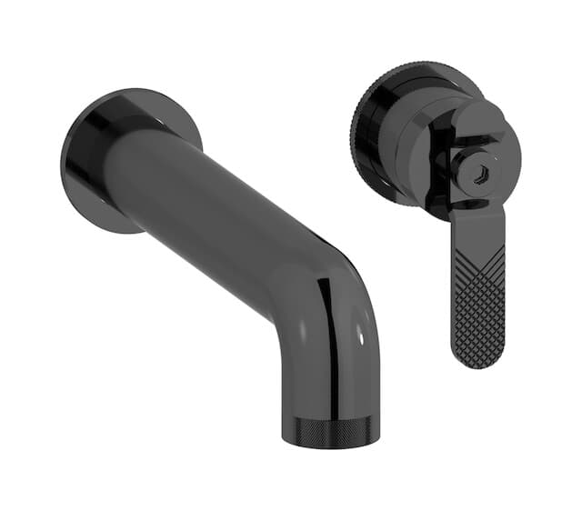 IB Rubinetterie Bold – Μπαταρία Νιπτήρα Τοίχου – Black Chrome (B2406CF)