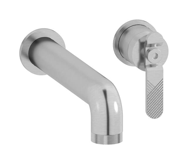IB Rubinetterie Bold – Μπαταρία Νιπτήρα Τοίχου – Brushed Nickel (B2406SS)