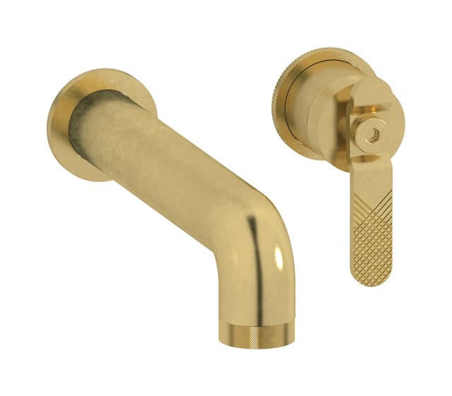 IB Rubinetterie Bold – Μπαταρία Νιπτήρα Τοίχου – Natural Brass (B2406ON)
