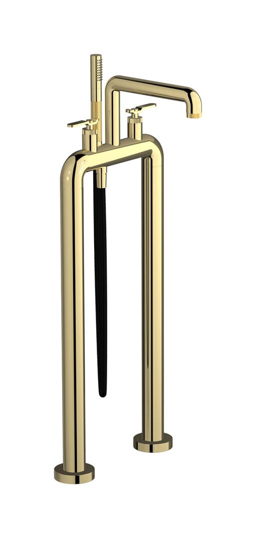 IB Rubinetterie Bold – Μπαταρία Μπανιέρας Δαπέδου – Pale Gold (B2700II)