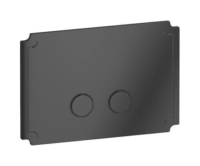 IB Rubinetterie Bye Bye – Πλακέτα Καζανακιού – Black Chrome (BB002CF)