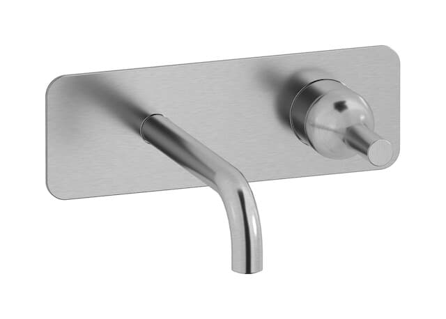 IB Rubinetterie Batlò – Μπαταρία Νιπτήρα Τοίχου – Brushed Nickel (BI206SS)
