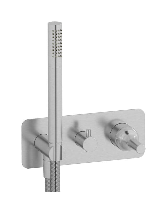 IB Rubinetterie Batlò – Μπαταρία Νιπτήρα Τοίχου – Brushed Nickel (BI313SS)