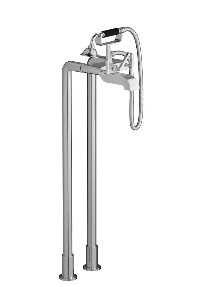 IB Rubinetterie Belmondo – Μπαταρία Μπανιέρας Δαπέδου – Brushed Nickel (BL700SS)