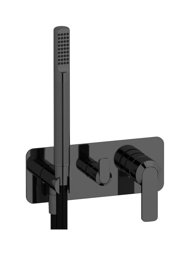 IB Rubinetterie C-67 – Μπαταρία Νιπτήρα Τοίχου – Black Chrome (C6313CF)