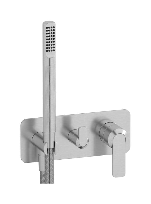 IB Rubinetterie C-67 – Μπαταρία Νιπτήρα Τοίχου – Brushed Nickel (C6313SS)