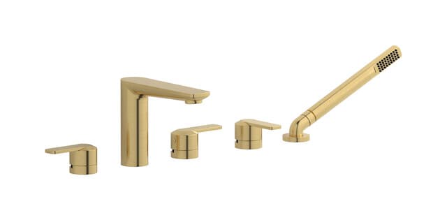 IB Rubinetterie C-67 – Μπαταρία Μπανιέρας Πάγκου – Brushed Gold (C6396OS)