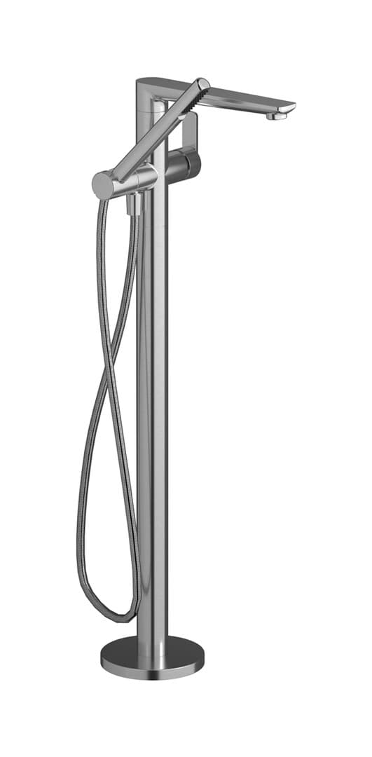 IB Rubinetterie C-67 – Μπαταρία Μπανιέρας Δαπέδου – Brushed Nickel (C6399SS)