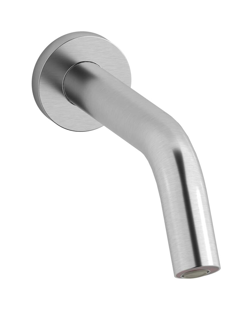 IB Rubinetterie Powa 2.0 – Μπαταρία Νιπτήρα Τοίχου – Brushed Nickel (EL008SS)