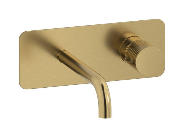 IB Rubinetterie Gatsby – Μπαταρία Νιπτήρα Τοίχου – Brushed Gold (GA206OS)